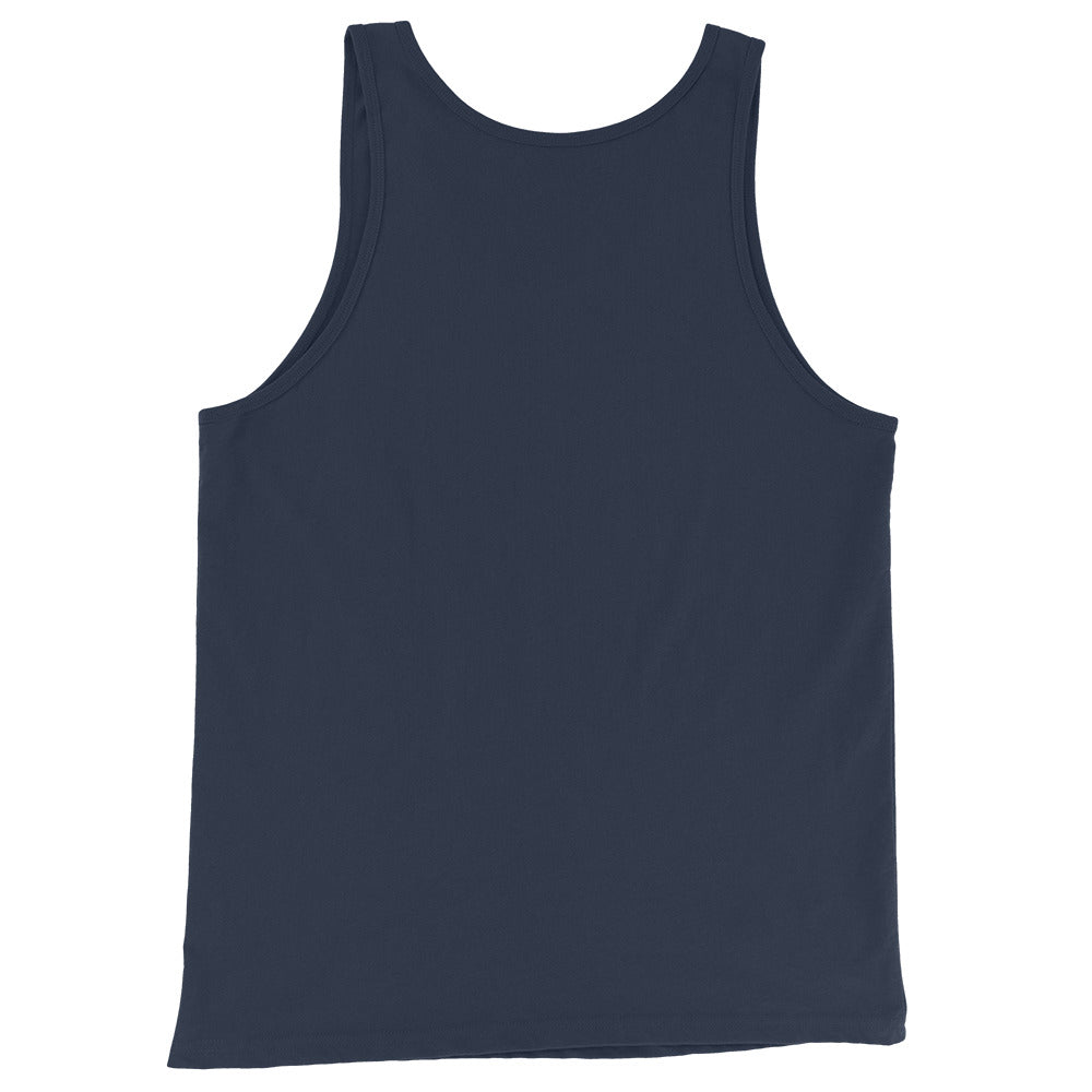 Navy blue unisex soft cotton tank top