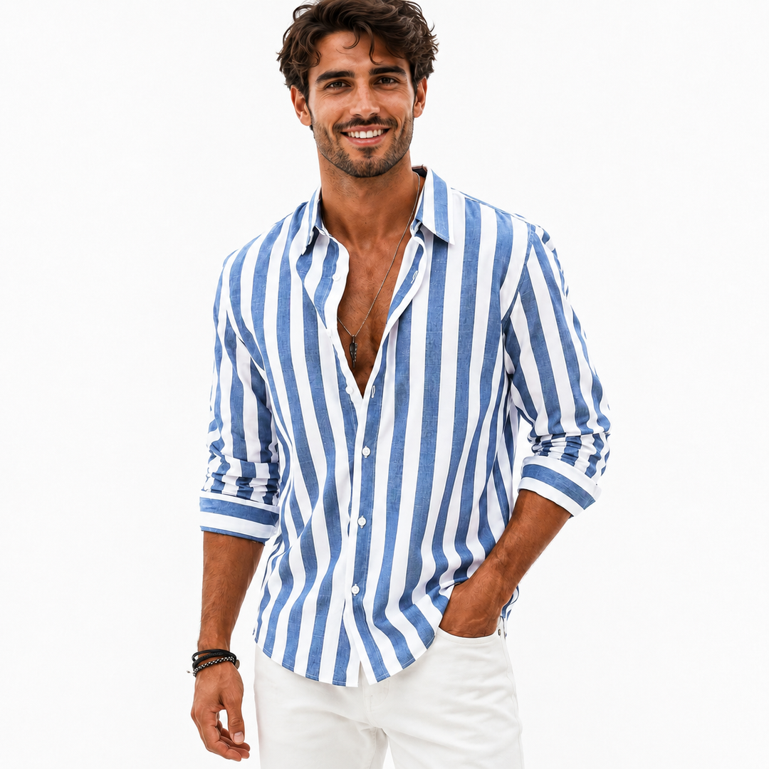 Blue and white men&