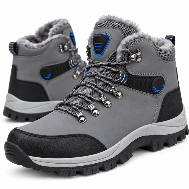 Men's Winter Snow Boots for Warm Daily Grip and Comfort