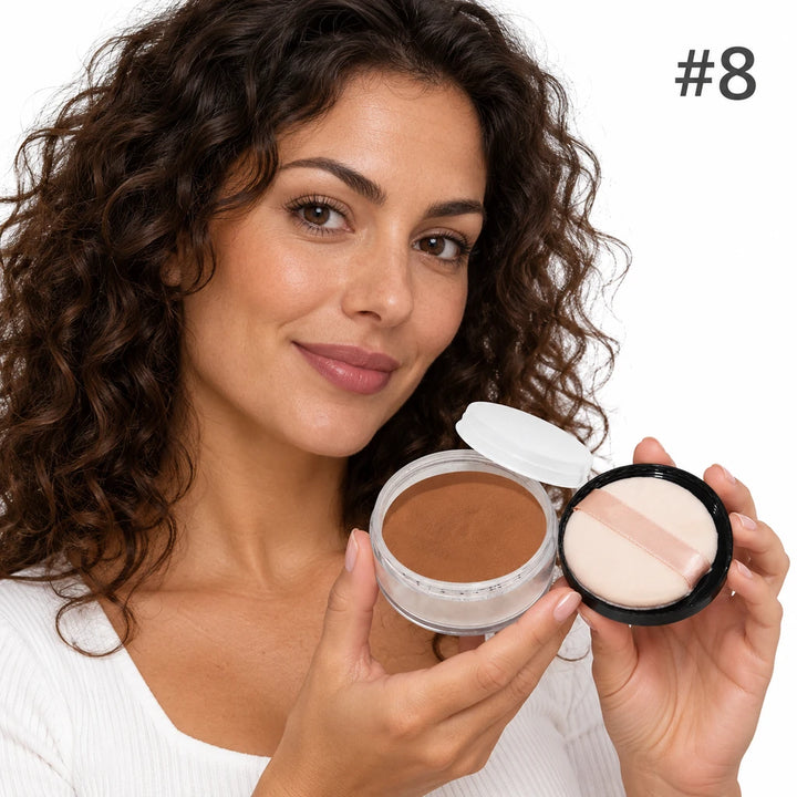 Adult model holding Warm Caramel (