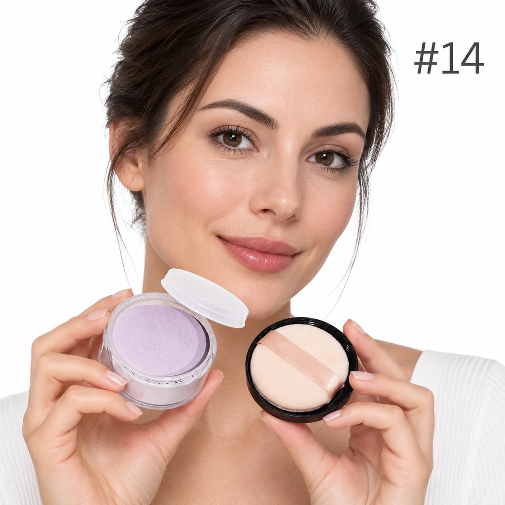 Adult model holding Soft Lavender (
