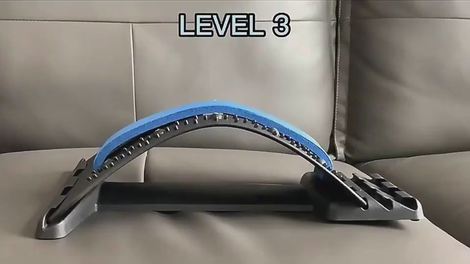 back stretcher pain relief tool with 4 gear height adjustment for waist support
