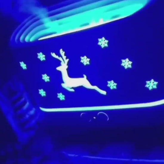 Christmas elk flame humidifier diffuser gift idea for home