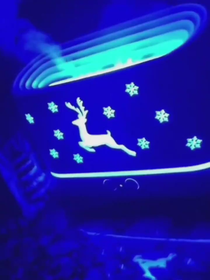 Christmas elk flame humidifier diffuser gift idea for home