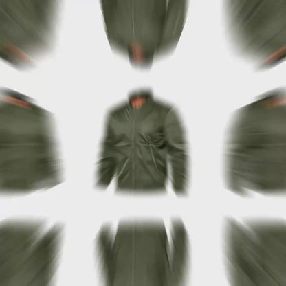 Multi-Use Men's Baseball Jacket Amber – Paired with Jeans for Effortless Style