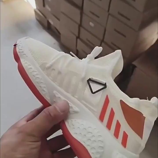 trail running shoes inspired mesh sneaker khaki lightweight lace-up with hollow side panels for airflow and comfort
