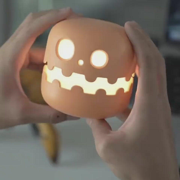 Pumpkin lamp warm LED – ≤36V low-voltage night light for gentle eyes