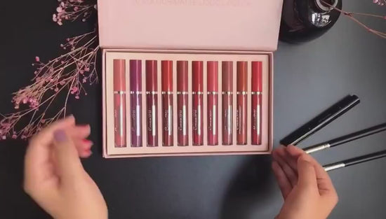 Non-Stick Waterproof Matte Lipstick Formula Highlighted with Water-Resistant Test