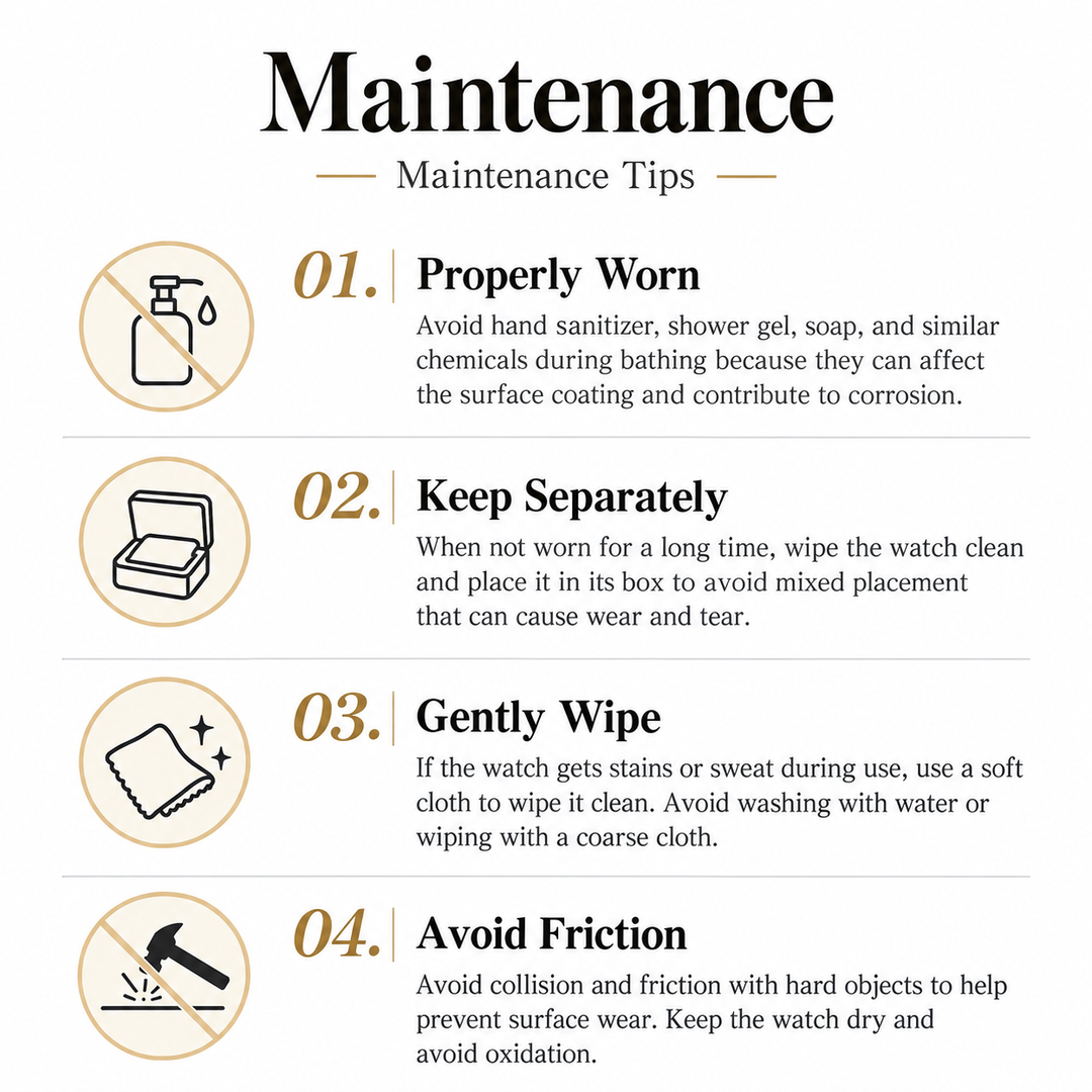 SAMDA quartz watch maintenance and care tips