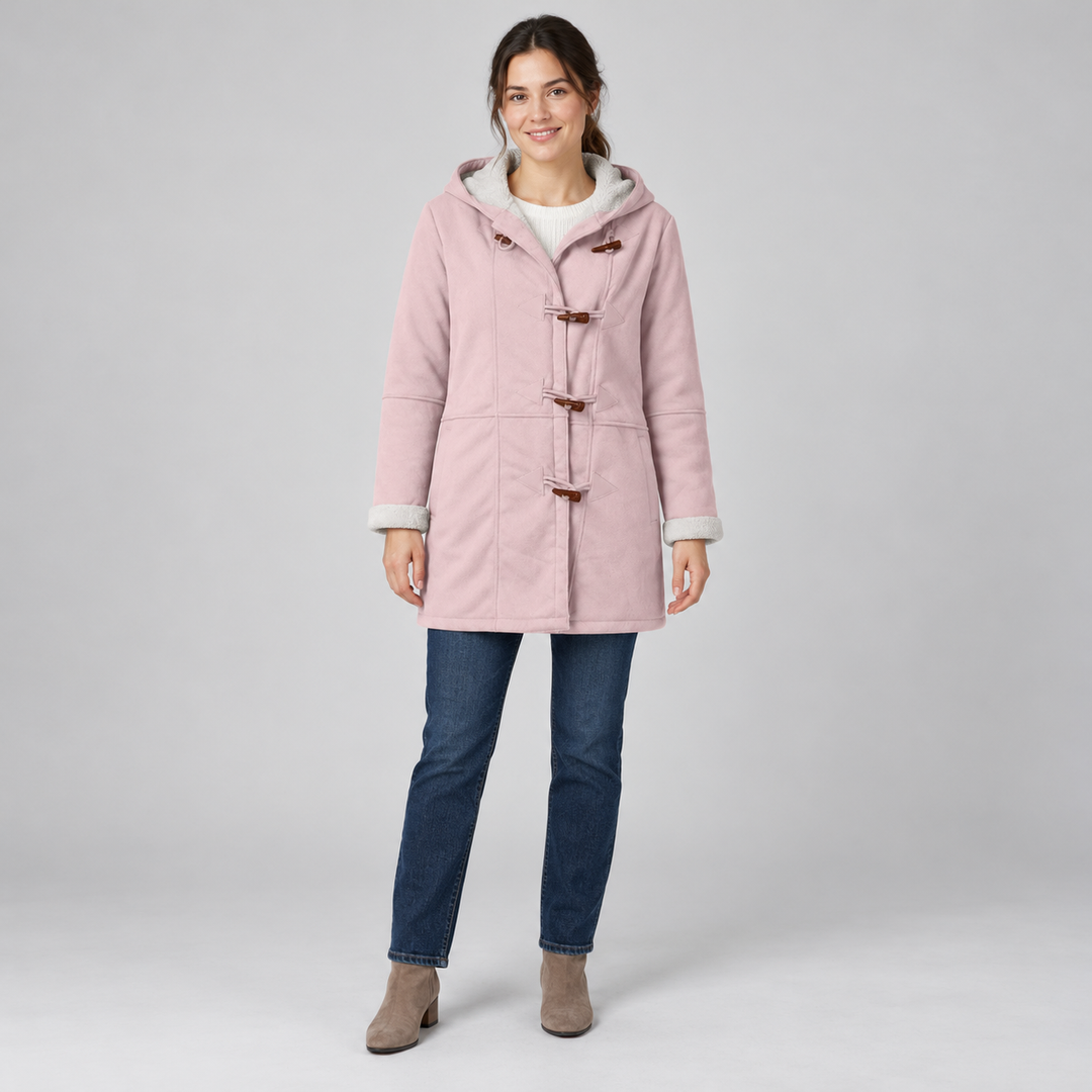 Model wearing the pink women&