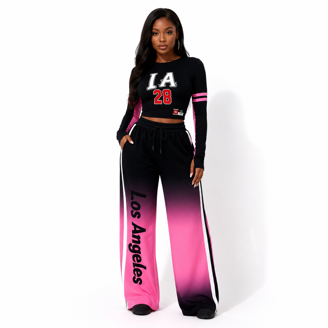 Black-to-pink gradient women&